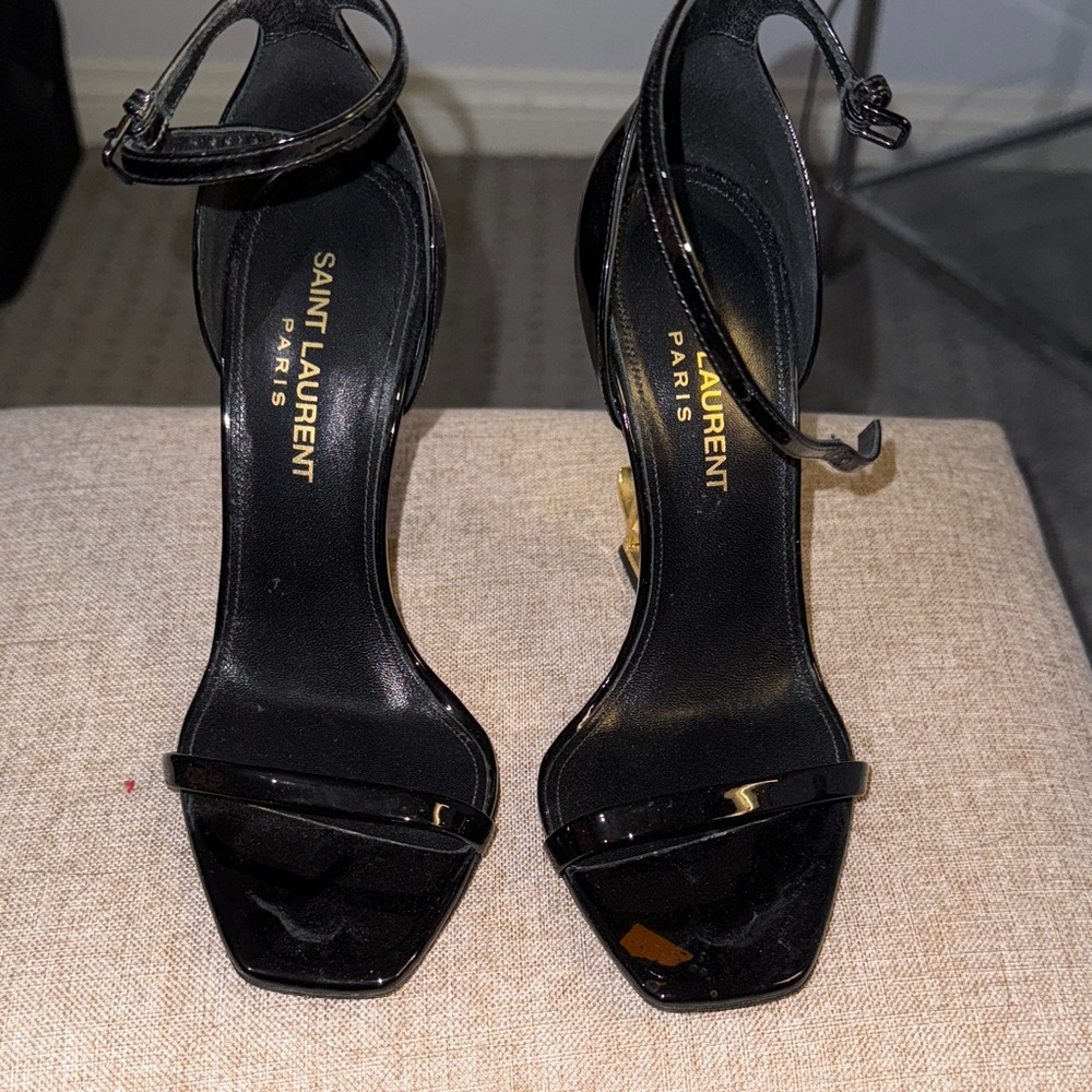 Saint Laurent Glossy Black Heels
